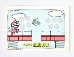 1989 Topps Nintendo Super Mario Bros. Scratch-Off Game Card Screen 8 VTG - Image 1