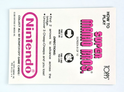 1989 Topps Nintendo Super Mario Bros. Scratch-Off Game Card Screen 8 VTG - Image 2