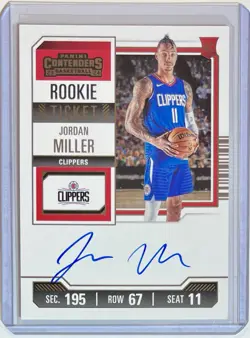 2023-24 Panini Contenders #103 Jordan Miller Rookie Ticket ON CARD AUTO RC - Image 2