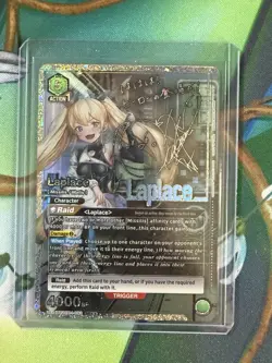Signed UNION ARENA NIKKE SR ☆☆ Laplace FOIL English TCG NM - Image 1