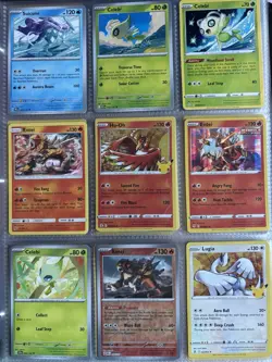 Pokemon Card Species Set Lot - 9x Unique Cards Gen 2 Legendary & Mythic Family 2 - Image 1
