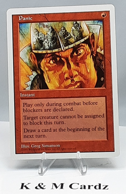 MTG - 5th Edition - Panic - Common - Lightly Played - Image 1