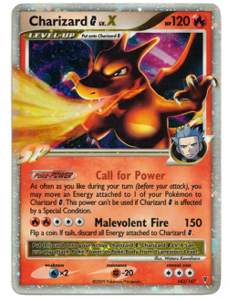 Pokemon Card: Charizard G Lv. X 143/147 Platinum Supreme Victors Ultra Rare! GD - Image 1