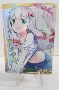 Goddess Story NS-10M05 CCG Anime Holo Foil Card SCR Rare - Sagiri Izumi - Image 1