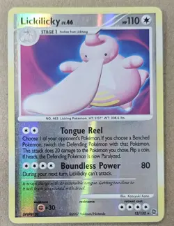 POKEMON LICKILICKY LV.46 12/132 RARE REVERSE HOLOFOIL SECRET WONDERS NM CARD - Image 1