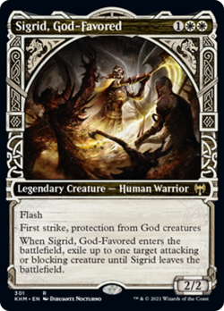 Sigrid, God-Favored (Showcase) FOIL Kaldheim NM Rare Showcase CARD ABUGames - Image 1