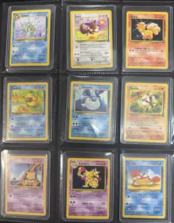 Pokemon TCG Base Fossil Jungle Set 36 Cards 1999 - Image 1