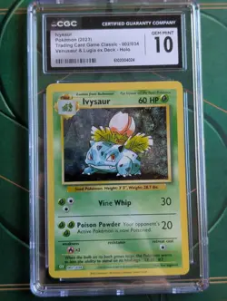 Ivysaur 002/034 Trading Card Game Classic Holo - CGC 10 - Image 1