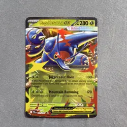 Pokemon Mega Heracross EX Foil 004/094 280 HP Bug Type Trading Card - Image 3