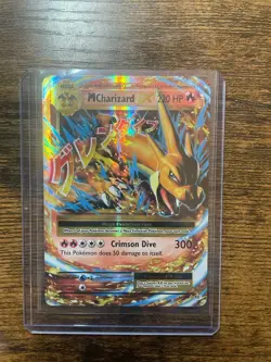 Pokemon TCG M Charizard EX 13/108 Evolutions Ultra Rare Holo 220 HP Dragon Card - Image 1