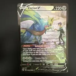 Pokemon Card Bundle Zacian V GG48/GG70 Crown Zenith + Hop’s Zacian ex 176/159 NM - Image 4