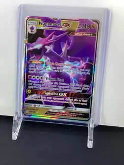 Pokemon Naganadel GX Ultra Rare Holo 160/236 Sm-Unified Minds English Card - Image 1