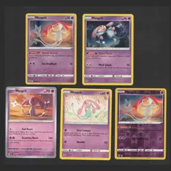 Mesprit Pokemon Card Collection Set of 5 English Cards Rare With Holo & Reverse - Image 1