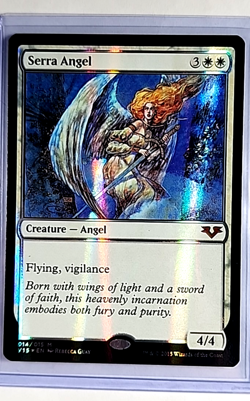 2015 MTG Magic The Gathering V15 From the Vault Foil #14 Serra Angel LP - Image 1