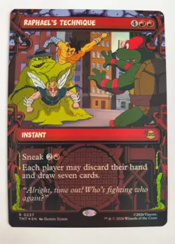 MTG Raphael's Technique, Foil Showcase, NM/Unplayed, TMNT - Image 1