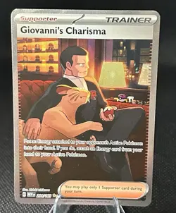 Pokemon TCG Giovanni's Charisma 207/165 Scarlet & Violet 151 SIR NM - Image 1