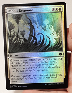 MTG - Bloomburrow - Rabbit Response - Foil - #0026 - Near Mint - Image 1