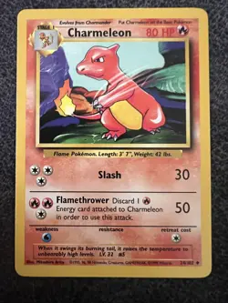 Charmeleon 24/102 Uncommon Non Holo Pokemon Card NM - Image 1