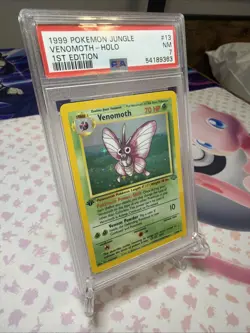 1999 POKEMON JUNGLE 1ST EDITION #13 VENOMOTH-HOLO PSA 7 - Image 2