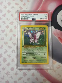 1999 POKEMON JUNGLE 1ST EDITION #13 VENOMOTH-HOLO PSA 7 - Image 5