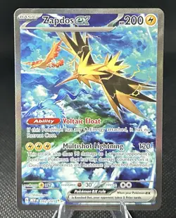 Pokemon TCG Zapdos EX 202/165 Scarlet & Violet 151 Special Illustration Rare - Image 1