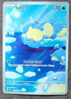 Pokemon Spheal 199/191 Surging Sparks Illustration Rare NM - Image 1