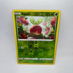 Applin 020/192 Common Rebel Clash Pokemon Reverse Holo Lightly Played - Image 1