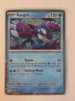 Kyogre (Cosmos Holo) 034/132 Promo Mega Evolution Knock Out Collection Pokemon - Image 1