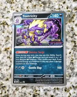 Pokemon Toxtricity 017 [STAMPED PROMO] ⭐EN Mega Evo Phantasmal Flames Holo NM🔥 - Image 1
