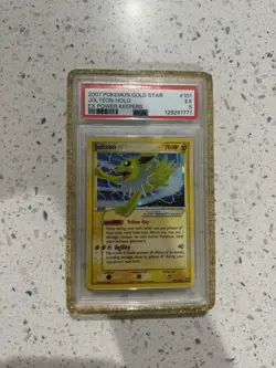2007 POKEMON EX POWER KEEPERS GOLD STAR #101 JOLTEON-HOLO PSA 5 - Image 2