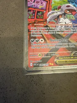 Pokemon TCG Mega Scrafty Ex 285/217 Special Illustration Rare Ascended Heroes NM - Image 3