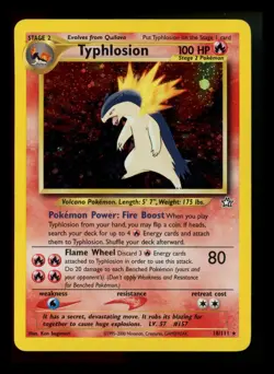 Typhlosion 18/111 Neo Genesis 2000 Holo Rare WOTC Pokemon Card TCG - Image 1
