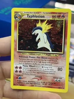Typhlosion 18/111 Neo Genesis 2000 Holo Rare WOTC Pokemon Card TCG - Image 4