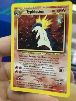 Typhlosion 18/111 Neo Genesis 2000 Holo Rare WOTC Pokemon Card TCG - Image 5