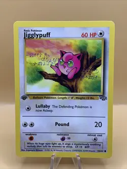 1999 Jigglypuff First Edition Vintage Pokemon . 54/64 - Image 1