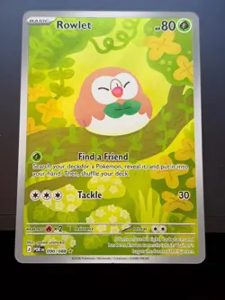 Pokemon TCG Perfect Order Illustration Rare IR Rowlet 090/088 NM - Image 1