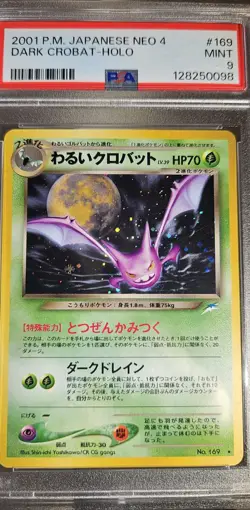 2001 POKEMON NEO-4 DESTINY Dark CROBAT - Holo #169 PSA-9 - Image 3