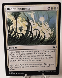 MTG - Bloomburrow - Rabbit Response - #0026 - Near Mint - Image 1