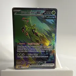 Pokemon TCG Temporal Forces: Iron Leaves ex 203/162 Special Illustration Rare - Image 3