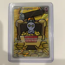 Gholdengo ex 252/182 & Gimmighoul 198/182 Paradox Rift SIR Illustration Rare - Image 3