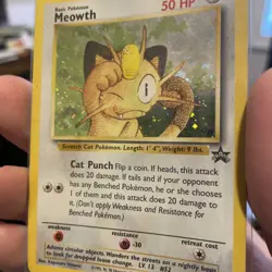 Pokemon BLACK STAR PROMOS MEOWTH HOLO #10 - Image 1