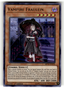 Vampire Fraulein MP19-EN235 Ultra Rare 2019 Gold Sarcophagus Tin Mega Pack LP - Image 1