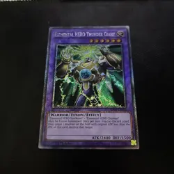 Elemental Hero Thunder Giant RA03-EN153 Platinum Secret Rare 1st Ed Yu-Gi-Oh - Image 1