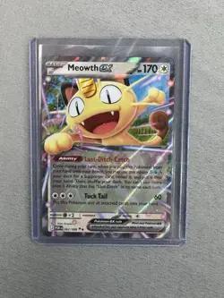 Meowth ex 062/088 Me03: Perfect Order Holo Full Art Pokemon TCG MINT - Image 1