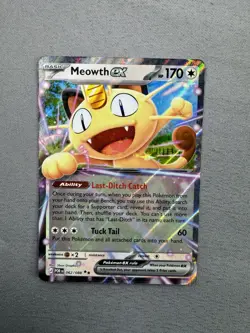 Meowth ex 062/088 Me03: Perfect Order Holo Full Art Pokemon TCG MINT - Image 2