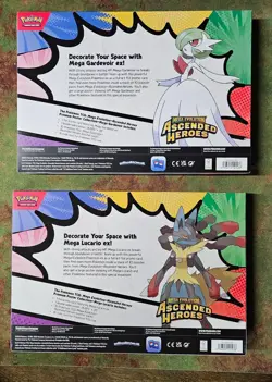 pokemon premium poster collection Mega Gardevoir & Mega Lucario Ninetendo new - Image 2