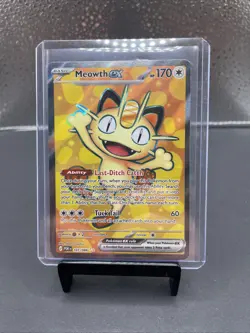 Meowth ex 107/088 FULL ART ULTRA RARE HOLO Perfect Order Me03 Pokemon English EN - Image 1