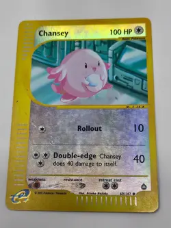 Pokemon: Aquapolis - Chansey 69/147 - (Reverse Holo) Damaged - Image 1