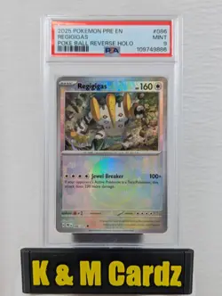 2025 POKEMON PRE EN-PRISMATIC EVOLUTIONS #086 REGIGIGAS - Graded PSA 9 - Image 1