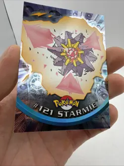 2000 Topps Pokemon Series 3 Silver Foil #121 Starmie TV Animation Blue Logo LP+ - Image 2